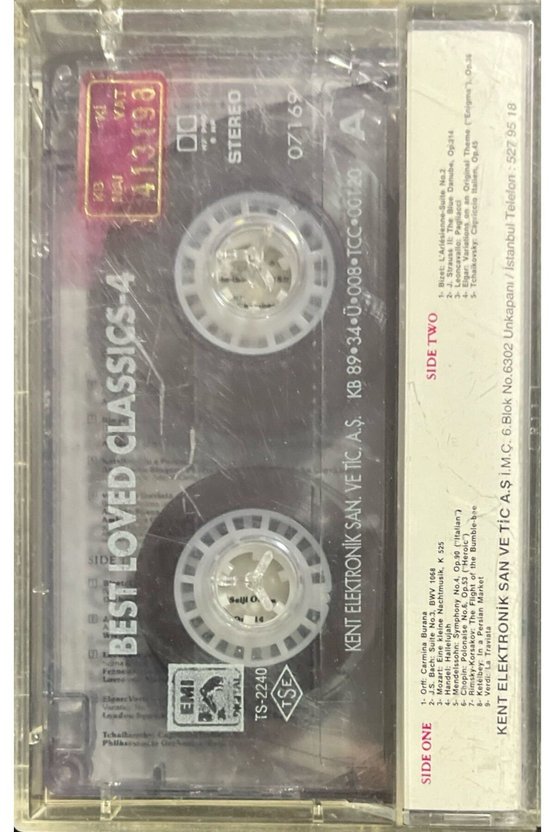 (Plak Değildir KASET tir) Best Loved Classics 4 Kaset