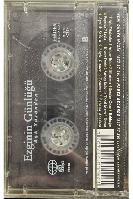 (Plak Değildir KASET tir) Ezginin Günlüğü Aşk Yüzünden Kaset