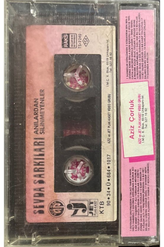 (Plak Değildir KASET tir) Sevda Şarkıları 38 Hit Kaset