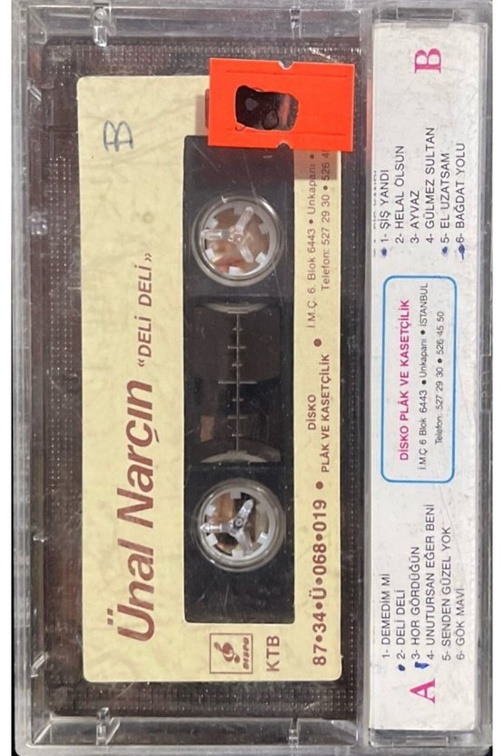 (Plak Değildir KASET tir) Ünal Narçın Deli Deli Kaset