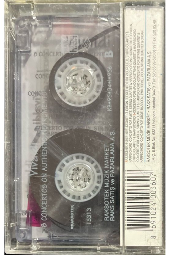 (Plak Değildir KASET tir) Vivaldi 8 Concertos Kaset