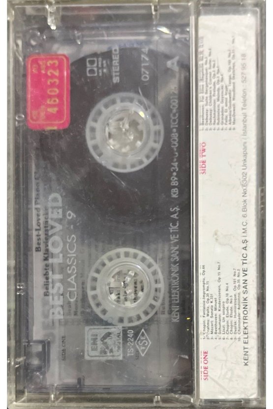 (Plak Değildir KASET tir) Best Loved Piano Classics Moura Lympany 9 Kaset