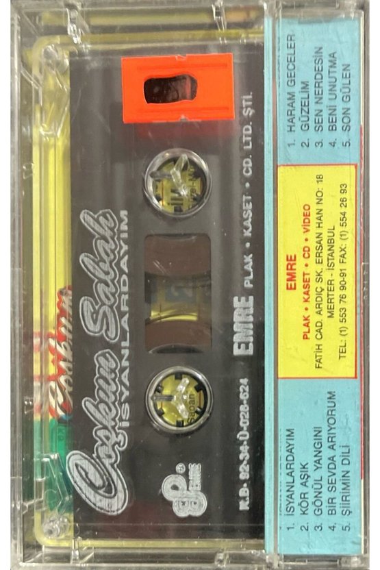 (Plak Değildir KASET tir) Coşkun Sabah İsyanlardayım Kaset