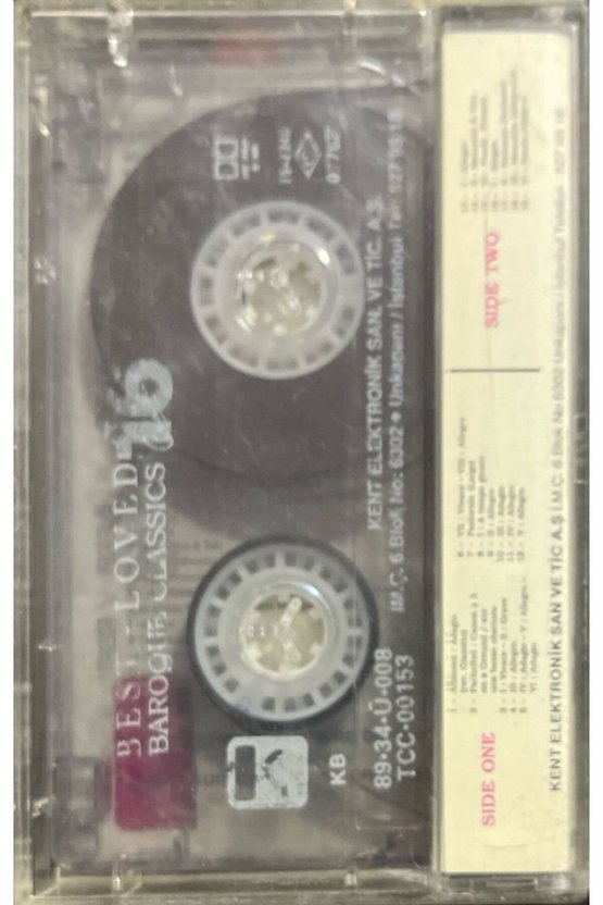 (Plak Değildir KASET tir) Best Loved Baroque Classics 16 Kaset