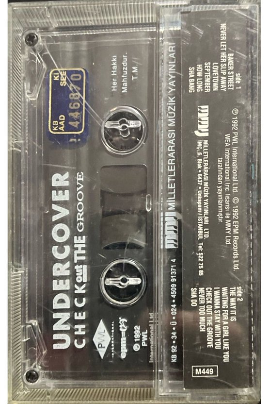 (Plak Değildir KASET tir) Undercover Check Out The Groove Kaset