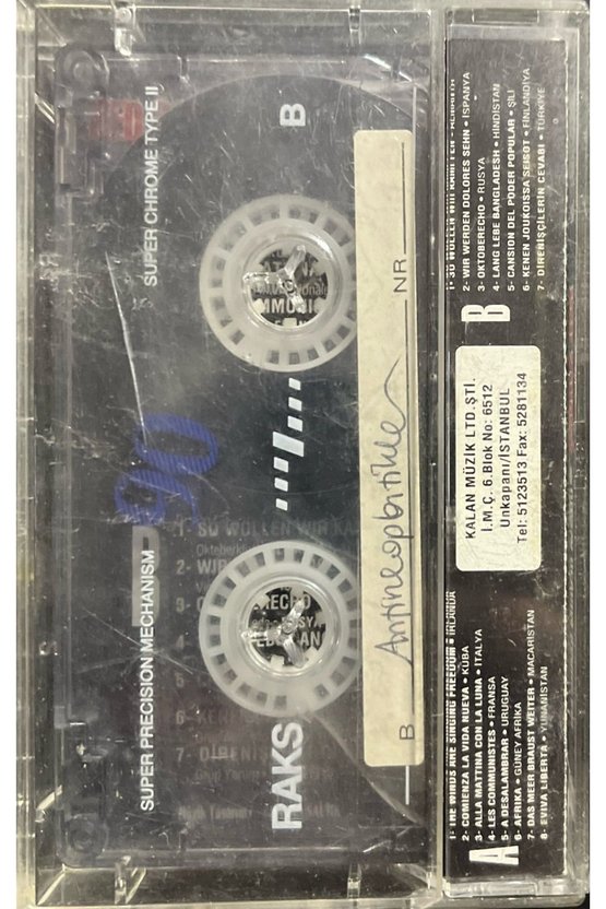 (Plak Değildir KASET tir) Red Songs Dünya Devrim Şarkıları Kaset