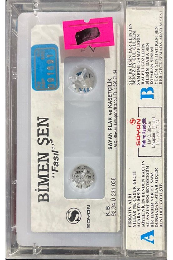 (Plak Değildir KASET tir) Bimen Şen Fasıl Kaset