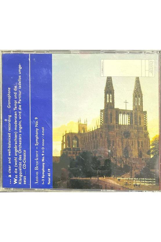(Plak Değildir CD dir) CD Anton Cruckner Symphony No.9 CD
