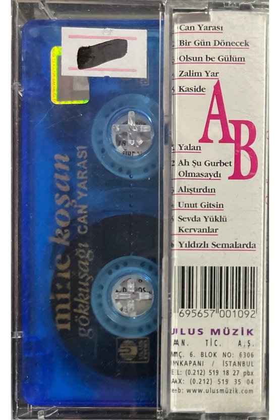 (Plak Değildir KASET tir) Mine Koşan Gökkuşağı Can Yarası Kaset