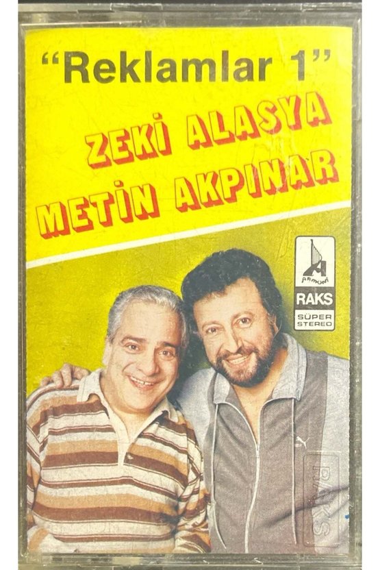 (Plak Değildir KASET tir) Zeki Alasya Metin Akpınar Reklamlar 1 Kaset
