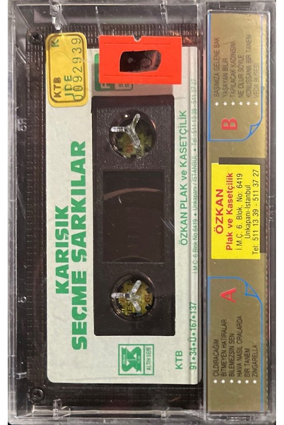 (Plak Değildir KASET tir) Karışık Seçme Şarkılar Kaset