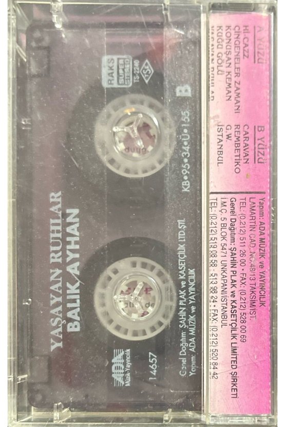 (Plak Değildir KASET tir) Balık Ayhan Yaşayan Ruhlar Kaset