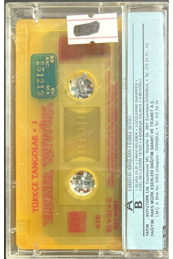 (Plak Değildir KASET tir) Erdem Koyutürk Türkçe Tangolar 1 Kaset