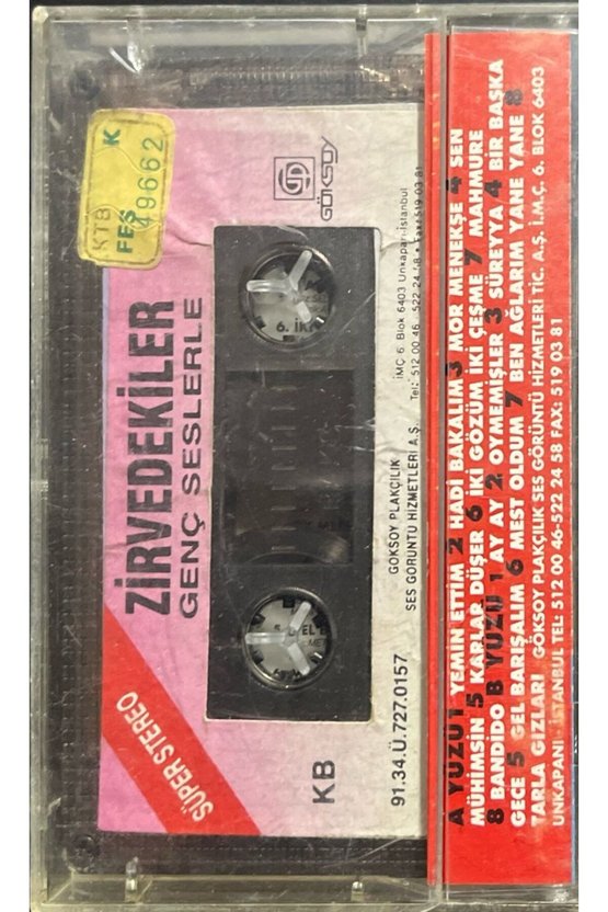 (Plak Değildir KASET tir) Zirvedekiler Genç Seslerle Kaset
