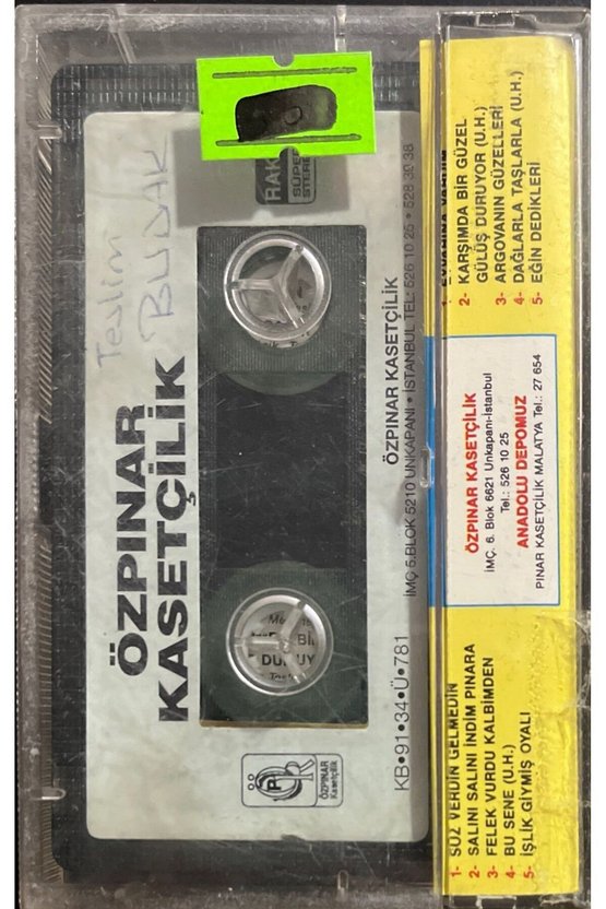 (Plak Değildir KASET tir) Malatyalı Teslim Budak Felek Vurdu Kalbimden Kaset