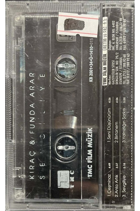 (Plak Değildir KASET tir) Kıraç Funda Arar Sevgiliye Kaset
