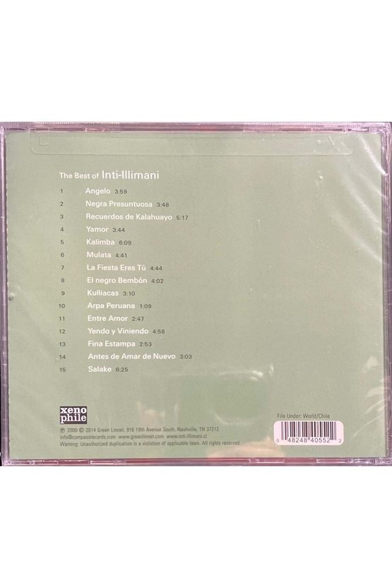 (Plak Değildir CD dir) CD The Best Of Inti-Illimani CD