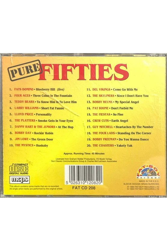 (Plak Değildir CD dir) CD Pure Fifties CD