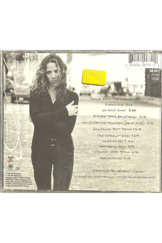 (Plak Değildir CD dir) CD Sheryl Crow The Globe Sessions CD