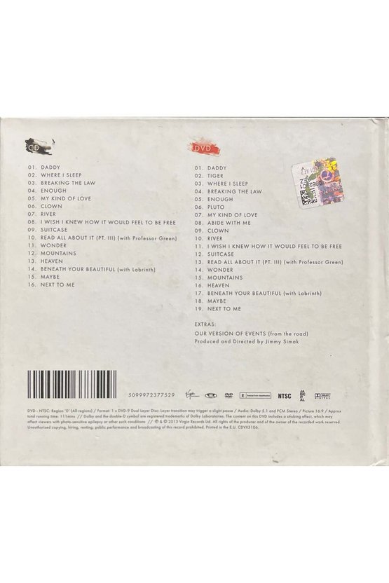 (Plak Değildir CD dir) CD Emeli Sande Live At The Royal Albert Hall CD