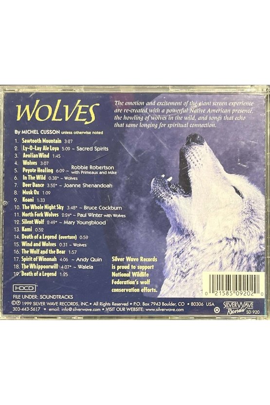 (Plak Değildir CD dir) CD Wolves Soundtrack CD