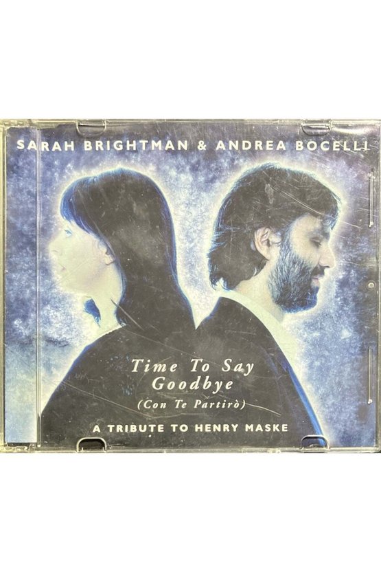 (Plak Değildir CD dir) CD Sarah Brgihtman Anrea Bocelli Time To Say Goodbye Maxi Single CD