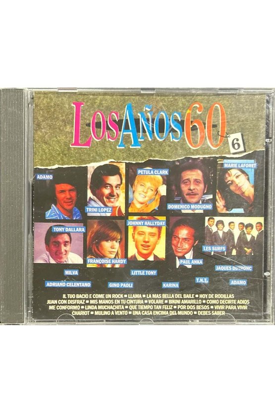 (Plak Değildir CD dir) CD Los Anos 60-6 CD