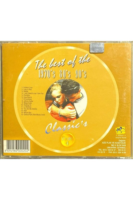 (Plak Değildir CD dir) CD The Best Of The 1960s 70s 80s 90s Part 4 CD