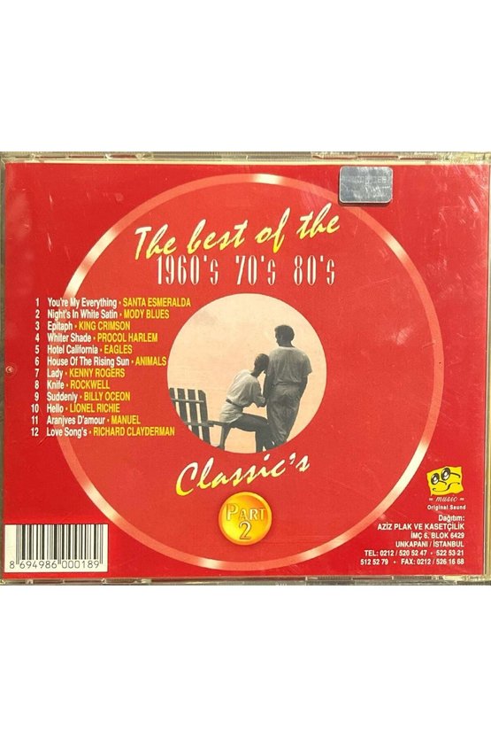 (Plak Değildir CD dir) CD The Best Of The 1960s 70s 80s 90s Part 2 CD