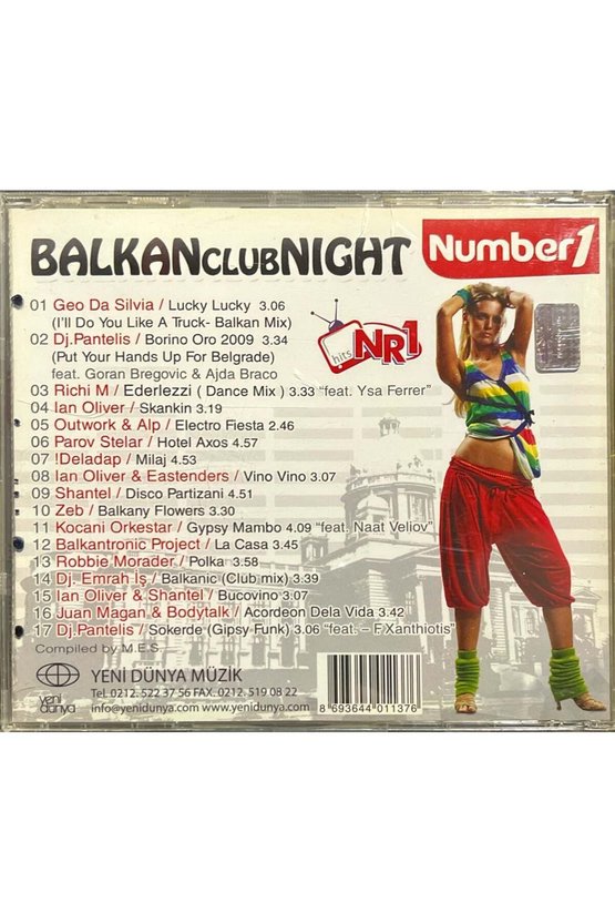 (Plak Değildir CD dir) CD Number1 Balkan Club Night CD