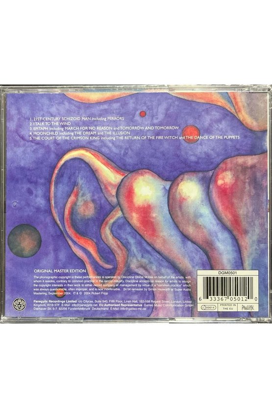 (Plak Değildir CD dir) CD King Crimson In the Court of King Crimson CD