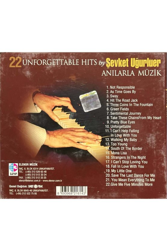 (Plak Değildir CD dir) CD Şevket Uğurluer Anılarla Müzik CD
