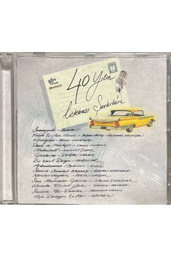 (PLAK DEĞİLDİR CD DİR) Cd 40 Yılın Liste Başı Şarkıları Cd
