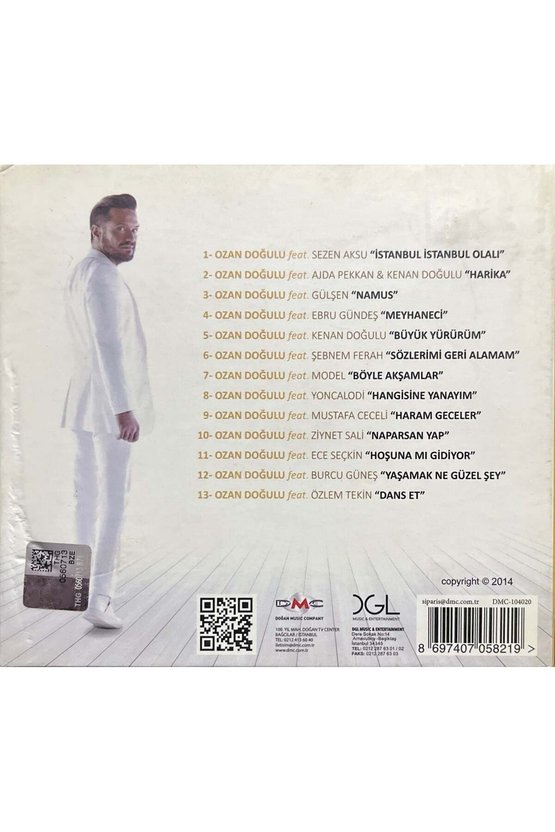 (Plak Değildir CD dir) CD Ozan Doğulu Moderato 130 Bpm CD