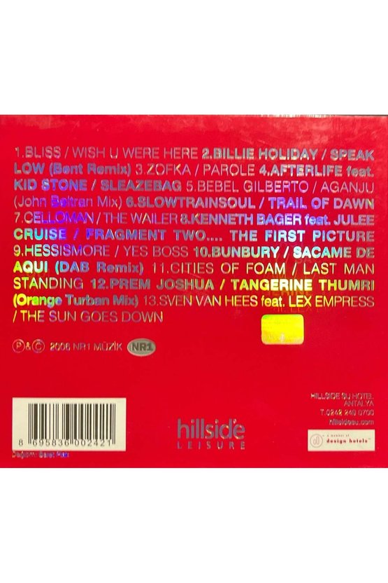 (Plak Değildir CD dir) CD Hillside Su Feelgood Vol.1 CD