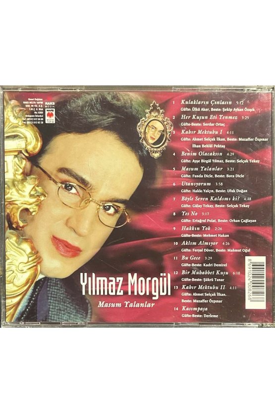 (Plak Değildir CD dir) CD Yılmaz Morgül Masum Yalanlar CD