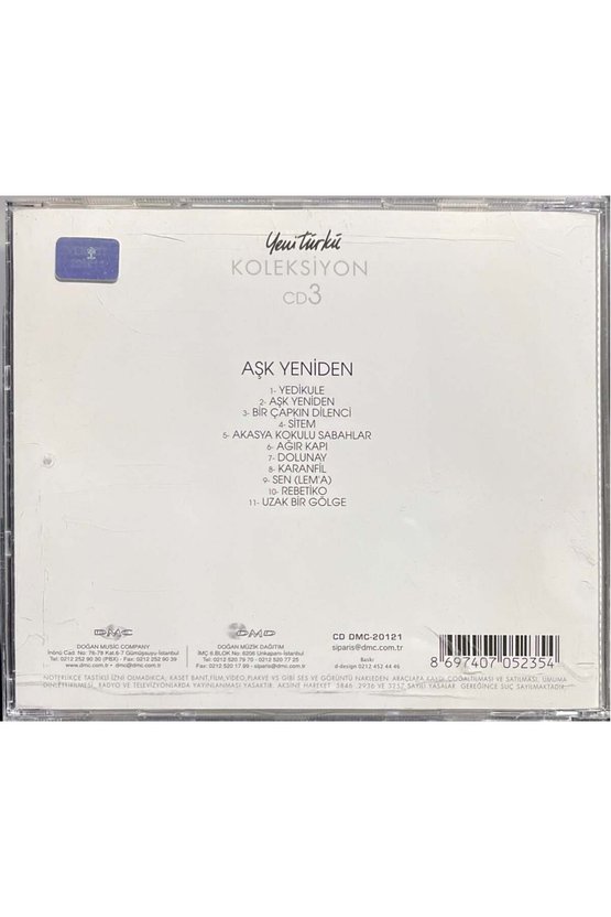 (Plak Değildir CD dir) CD Yeni Türkü Koleksiyon CD3 CD