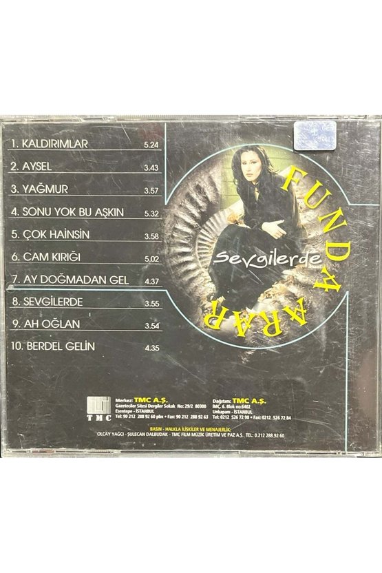 (Plak Değildir CD dir) CD Funda Arar Sevgilerde CD