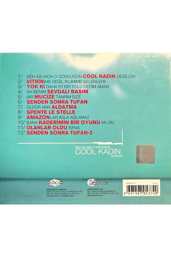 (Plak Değildir CD dir) CD Ajda Pekkan Cool Kadın CD
