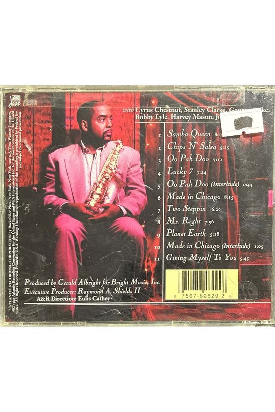 (Plak Değildir CD dir) CD Gerald Albright Giving Myself To You CD