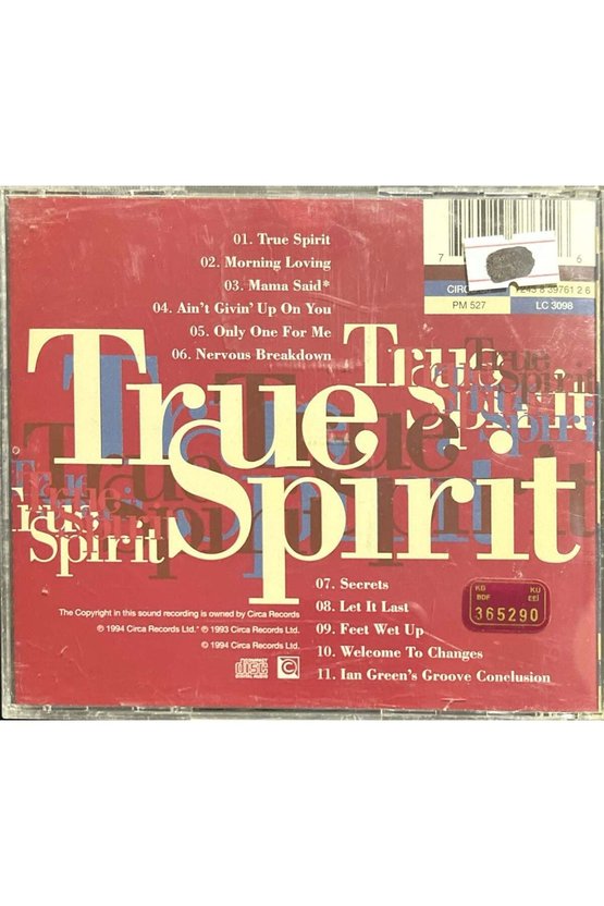 (Plak Değildir CD dir) CD Carleen Anderson True Spirit CD