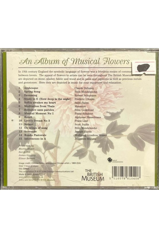 (Plak Değildir CD dir) CD An Album Of Musical Flowers CD