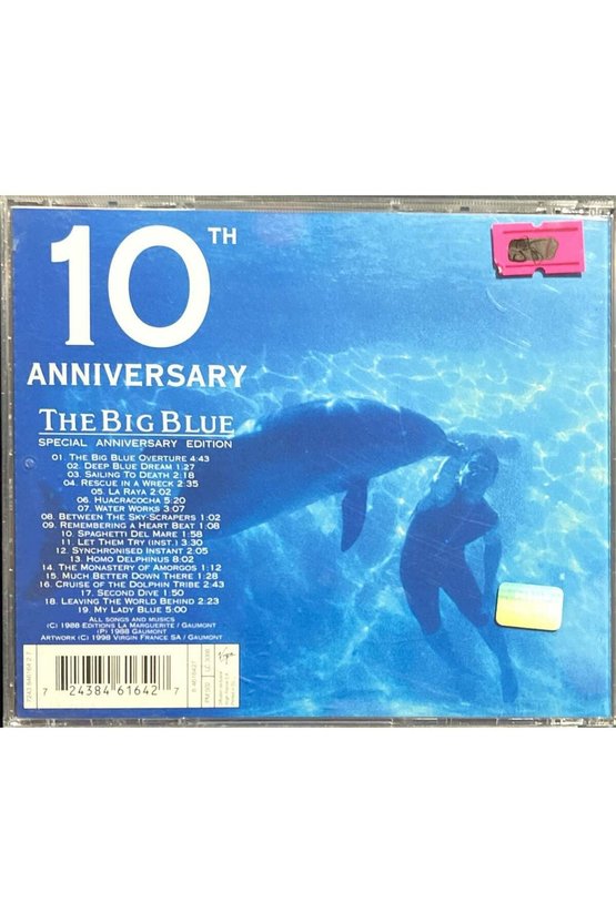 (Plak Değildir CD dir) CD Eric Serra The Big Blue 10Th Anniversary CD