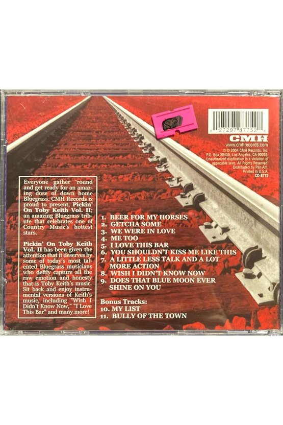 (Plak Değildir CD dir) CD Pickin On Toby Keith Volume II CD