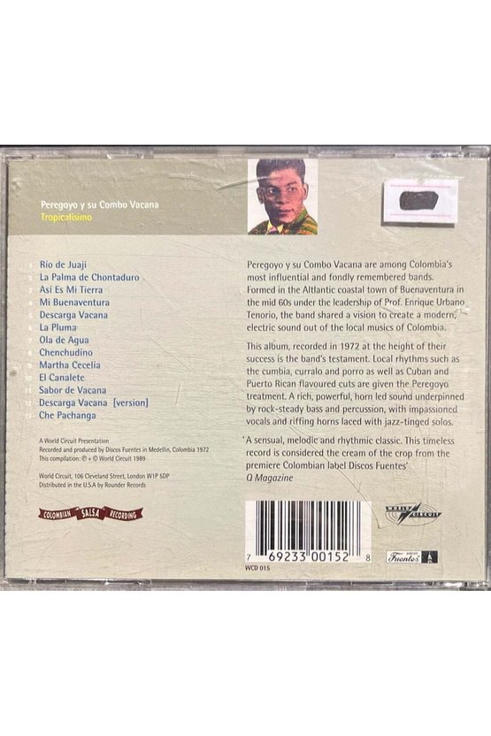 (Plak Değildir CD dir) CD Peregoyo Y su Combo Vacana Tropicalisimo CD