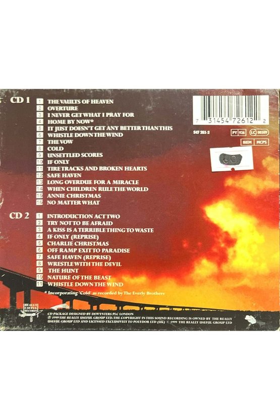 (Plak Değildir CD dir) CD Whistle Down The Wind Double CD
