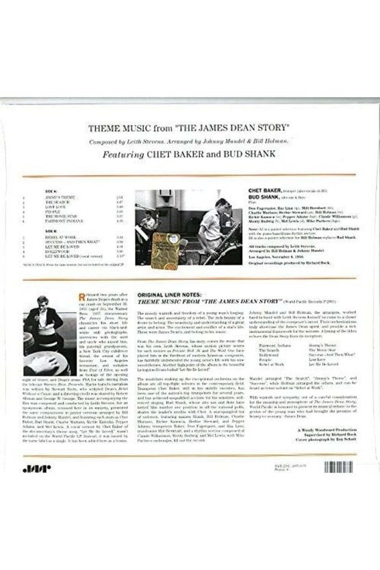 Chet Baker Theme Music from The James Dean 180 Gr. Audiophille Baskı LP Plak