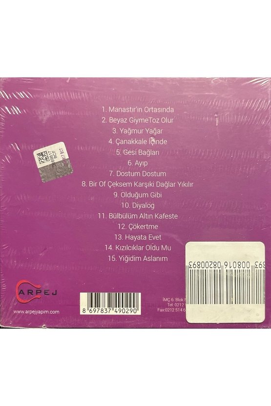 (Plak Değildir CD dir) CD Pınar Dönmez Hayata Evet Açılmamış Jelatininde CD