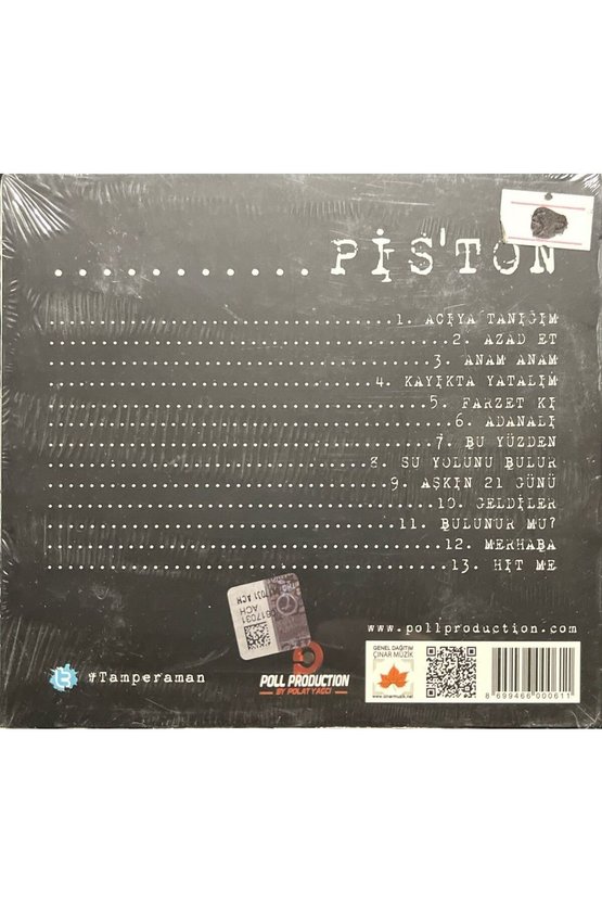 (Plak Değildir CD dir) CD Piston Açılmamış Jelatininde CD