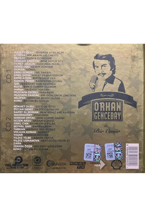 (Plak Değildir CD dir) CD Orhan Gencebay Bir Ömür Double CD